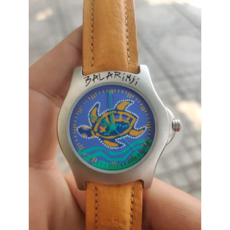 #Balarinji watch độc lạ 
Size 35 chưa núm 
Dial là mẫu chú rùa 🐢 mai mắn 
Xtram 1009978