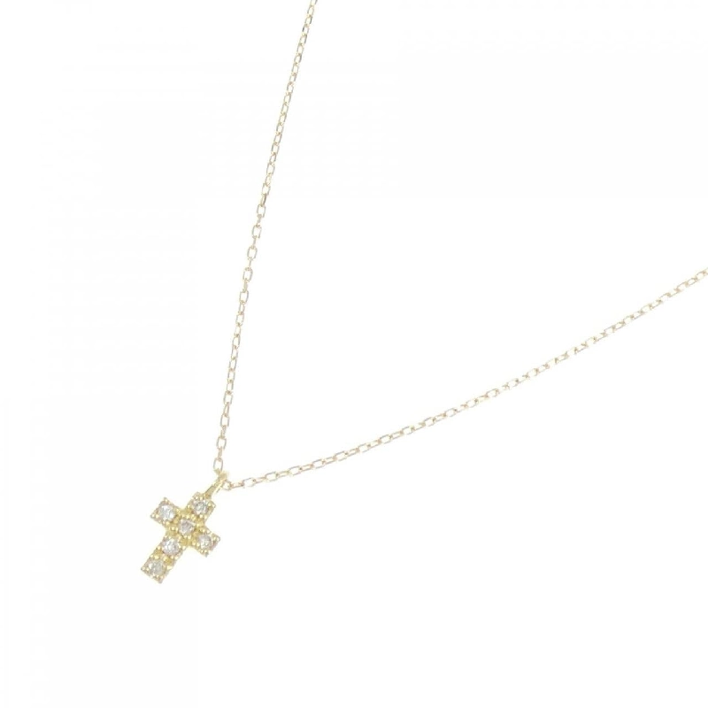 K18YG Dây chuyền kim cương hình chữ thập 0.04CT - Hàng hiệu Chính hãng 861760