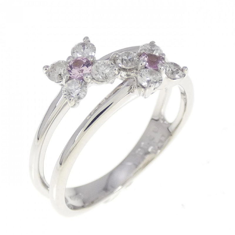 Nhẫn Sapphire Hoa K18WG 0.11CT - Hàng hiệu Chính hãng 855728