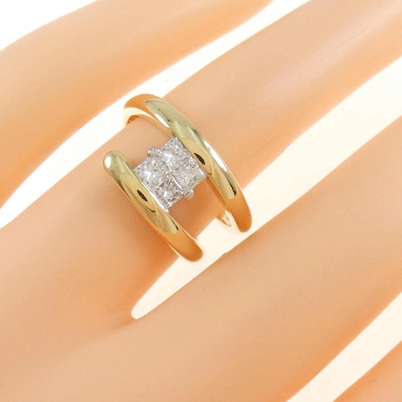 Nhẫn kim cương K18YG/K18WG 0.51CT 670861