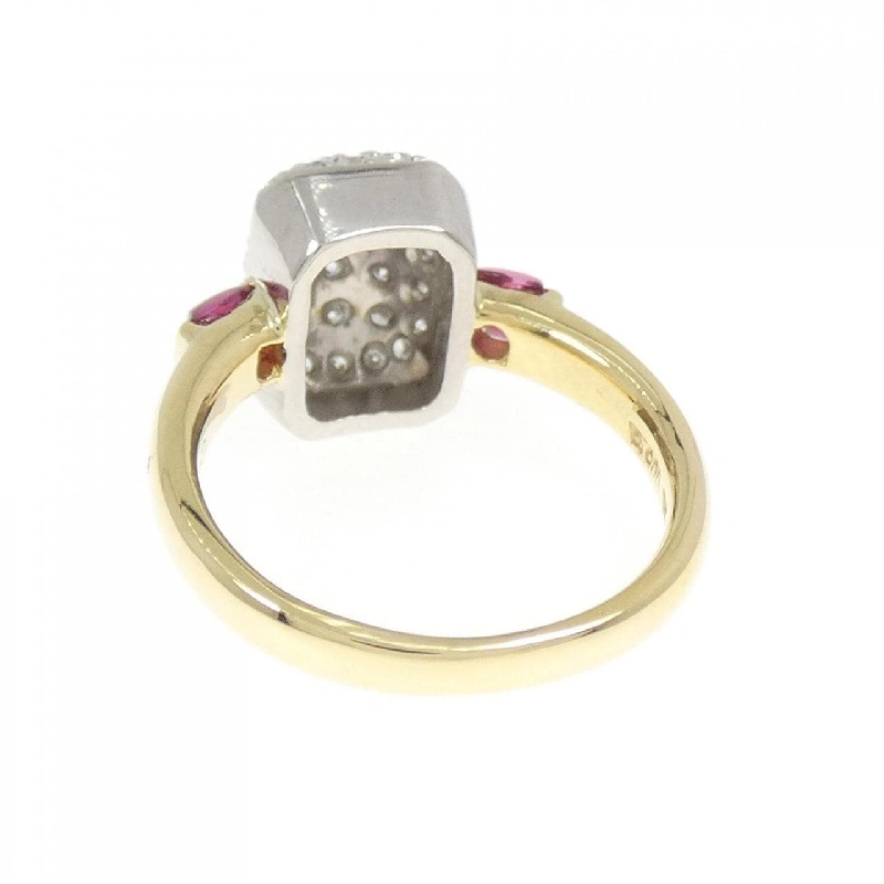 Nhẫn ruby K18YG/PT900 0.27CT 669672