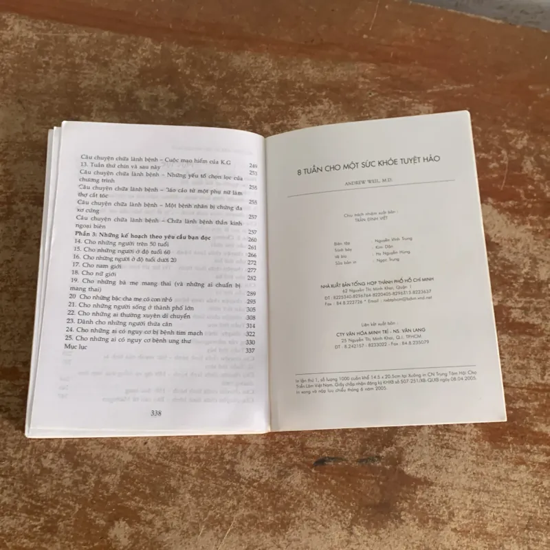 TÁM TUẦN CHO MỘT SỨC KHOẺ TUYỆT HẢO- ANDREW WEIL, M.D 787319