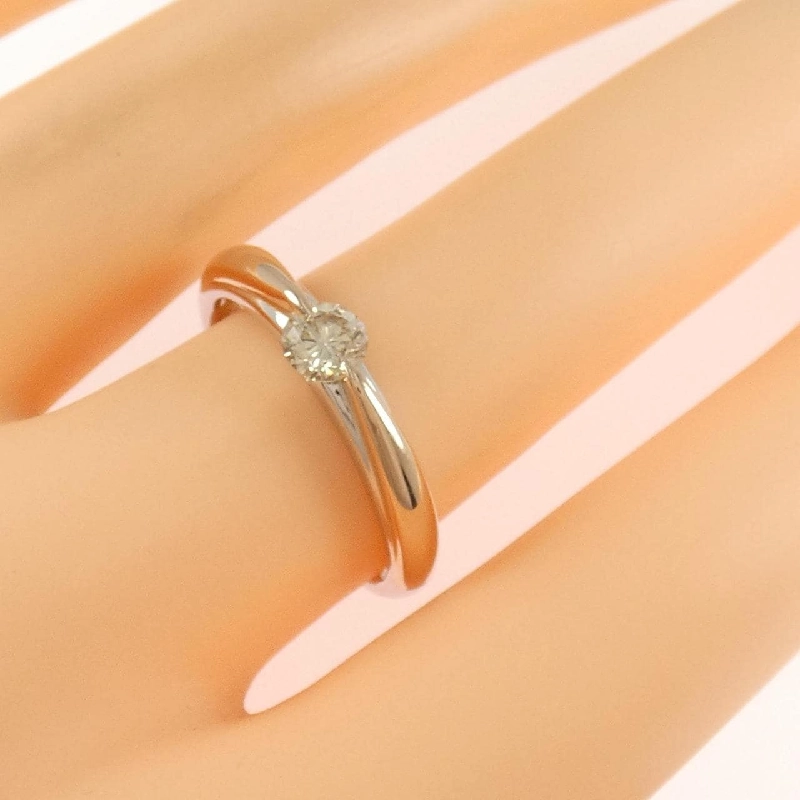 Nhẫn kim cương K18PG/PT900 0.323CT - Hàng hiệu Authentic 851934