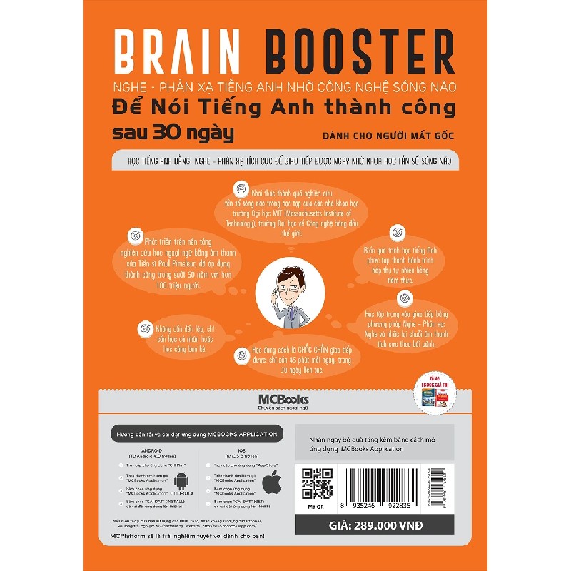 Brain Booster - Nghe Phản Xạ Tiếng Anh Bằng Công Nghệ Sóng Não Để Nói Tiếng Anh Thành Công Sau 30 Ngày - Dành Cho Người Mất Gốc - Nguyễn Anh Đức 178262