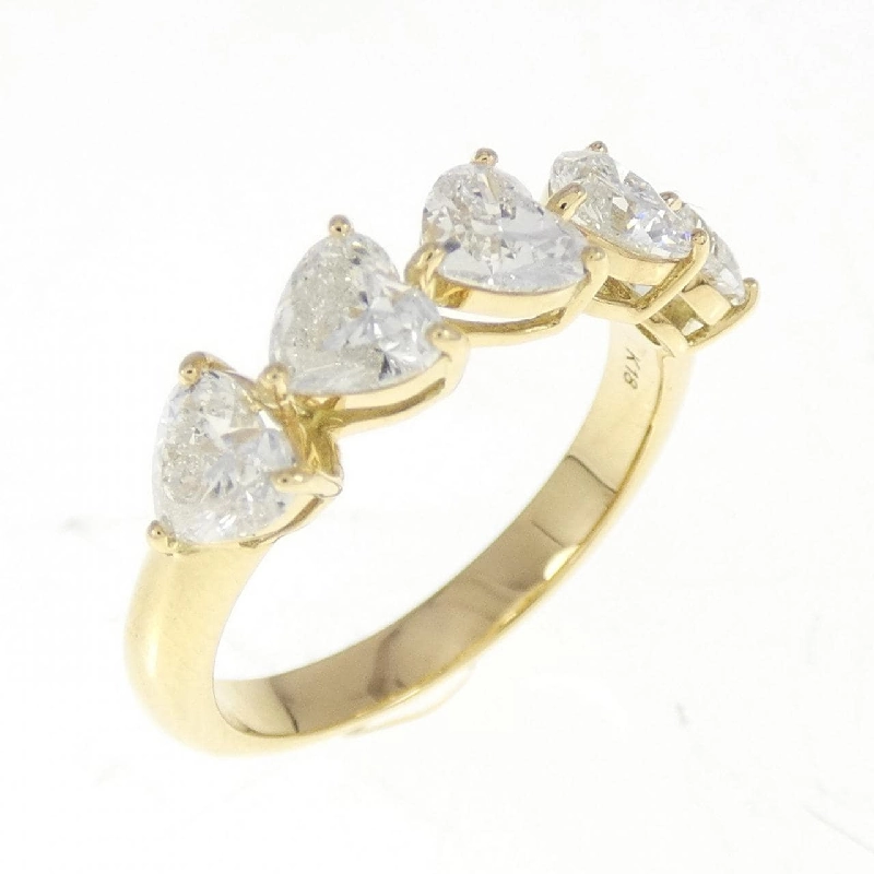 Nhẫn kim cương K18YG 1.515CT F SI1-2 hình trái tim - Hàng hiệu Authentic 872931