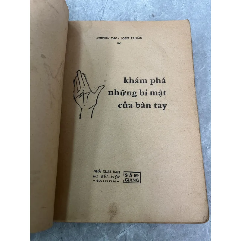 KHÁM PHÁ NHỮNG BÍ MẬT CỦA BÀN TAY - JOSEF RANALD 797442
