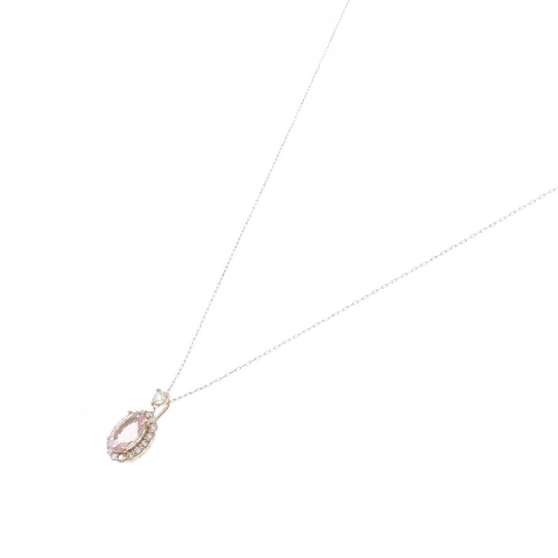 K18PG Morganite Necklace 0.74CT - Hàng hiệu Chính hãng 863716