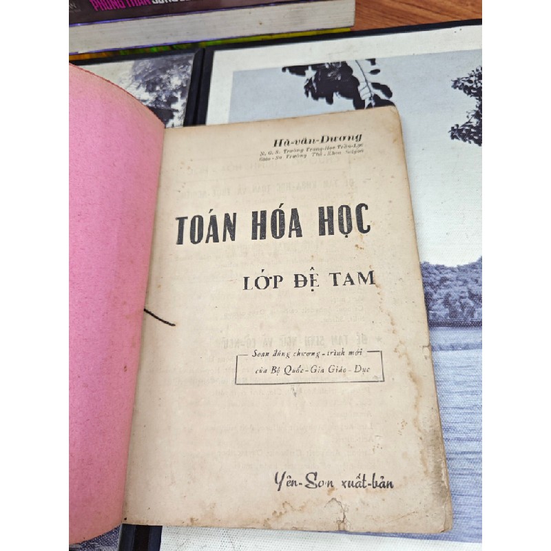 TOÁN HÓA HỌC LỚP ĐỆ TAM - HÀ VĂN DƯƠNG 144892