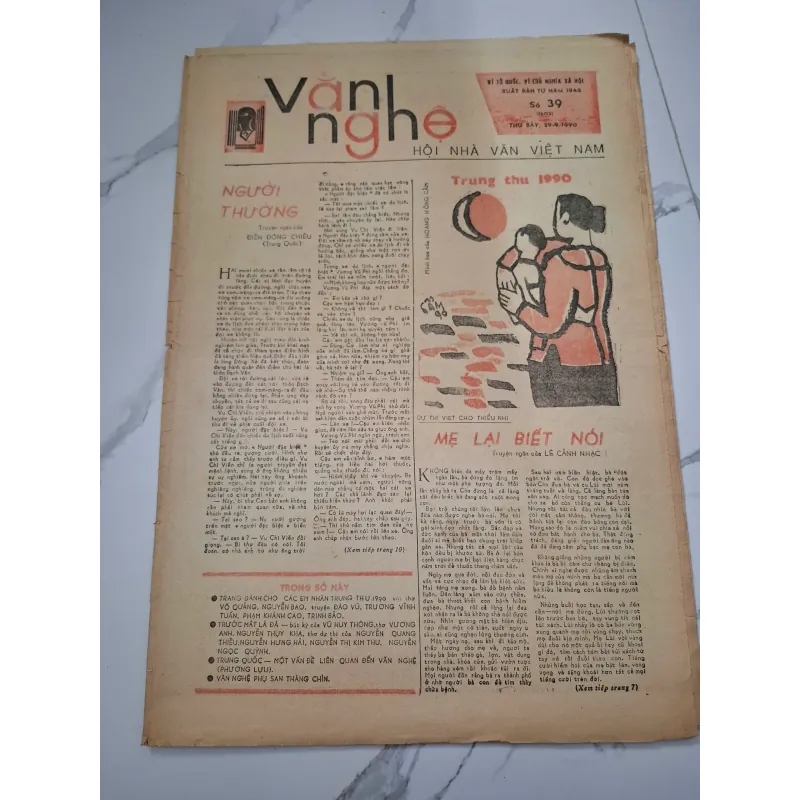 Báo Văn Nghệ số 39 (1603) - Lê Cảnh Nhạc - Truyện ngắn 960106