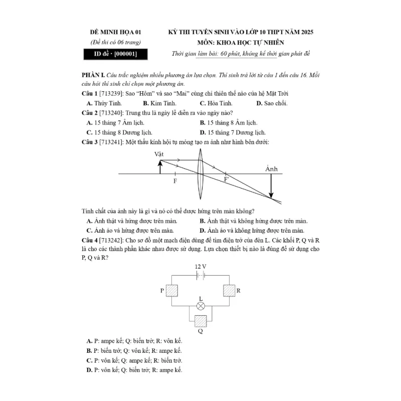 Sách 2026 - 45 Đề Minh Họa KHTN Thi Vào Lớp 10 925910