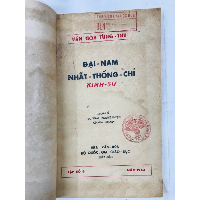 Đại Nam Nhất Thống Chí Kinh Sư - dịch giả Nguyễn Tạo 137637