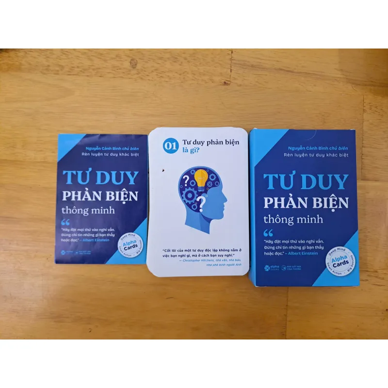 Flashcard Tư Duy Phản Biện - Rèn Luyện Tư Duy Khác Biệt & Logic (Alpha Books) 975290