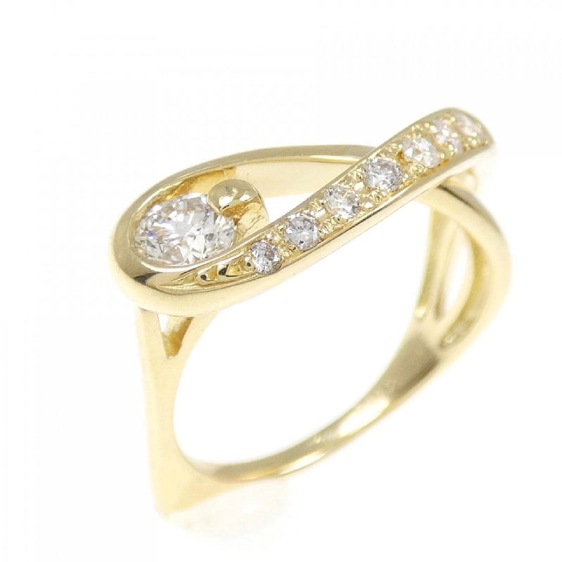 Nhẫn kim cương K18YG 0.212CT 673111