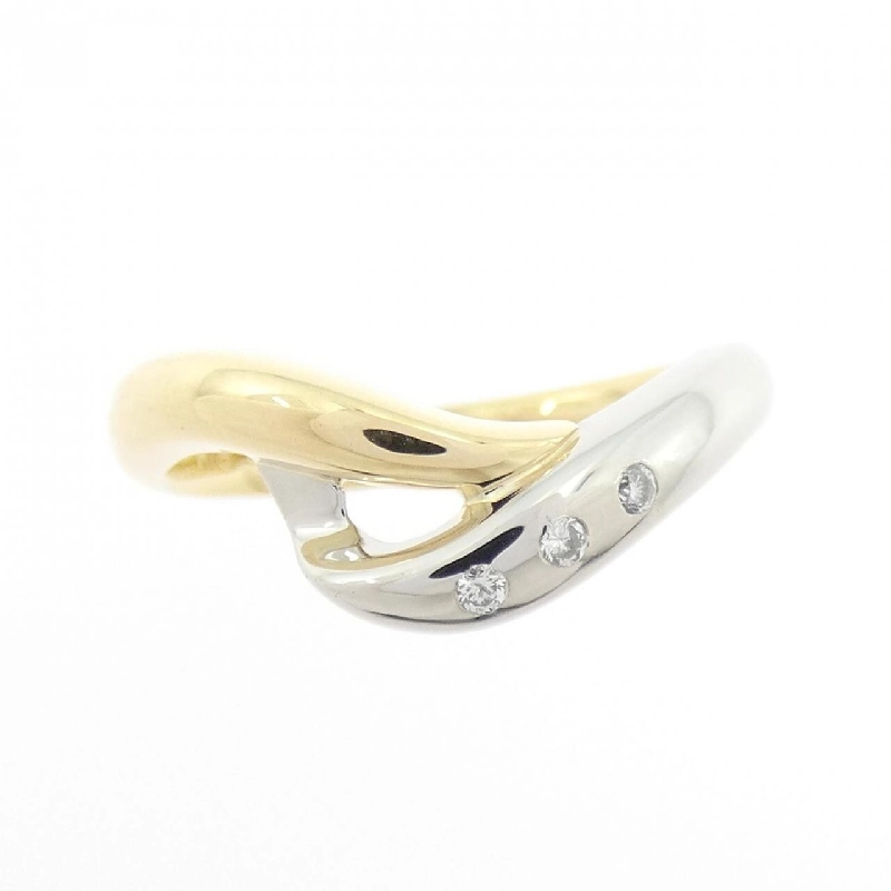 Nhẫn kim cương ba màu K18YG/PT900 0.03CT 669949