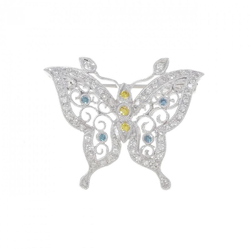 Brooch kim cương bướm 18KWG 0.46CT - Hàng hiệu Authentic 873436