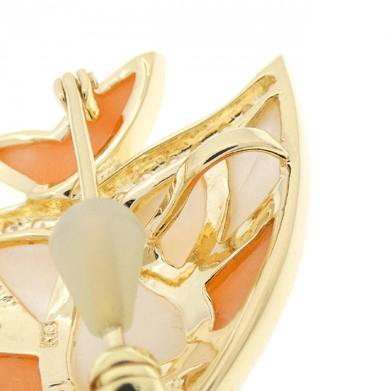 K18YG Cá Đuôi Vàng Đá Màu Brooch - Hàng hiệu Chính hãng 873798