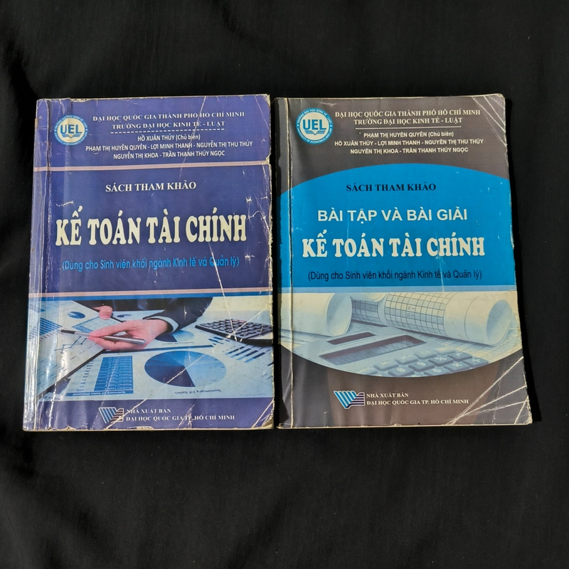 Combo 2 sách Kế toán tài chính (sách tham khảo + sách bài tập) - Trường ĐH UEL 337248