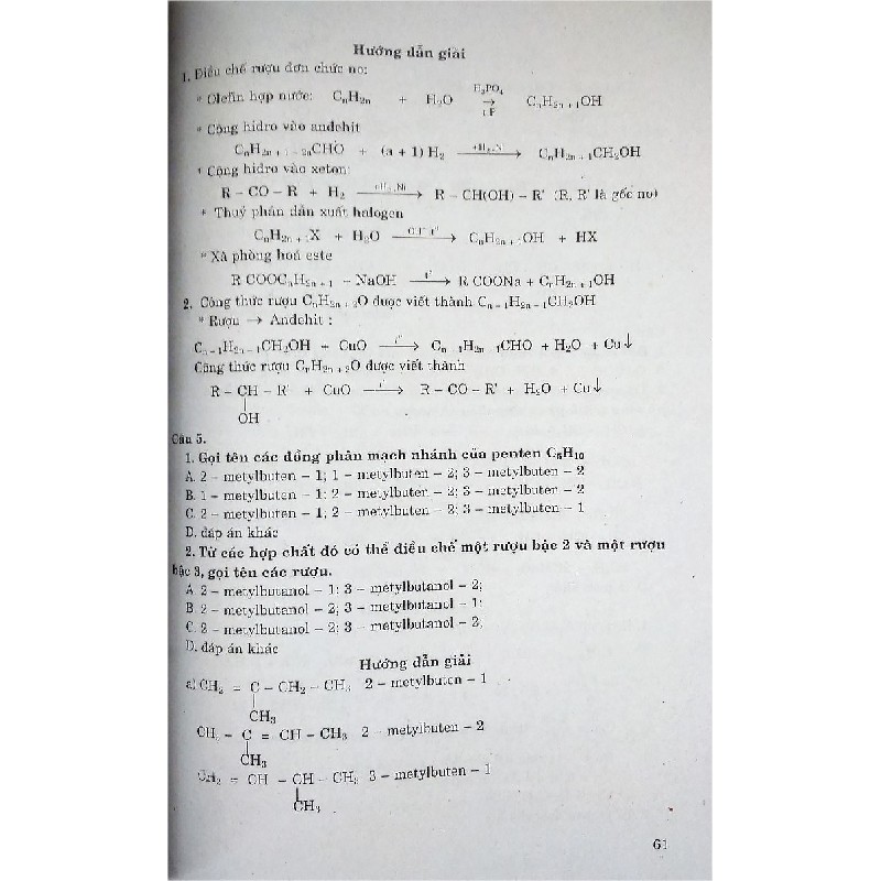 Phương Pháp Giải Các Dạng Bài Tập Trắc Nghiệm Hóa học - Hóa Hữu Cơ 8049