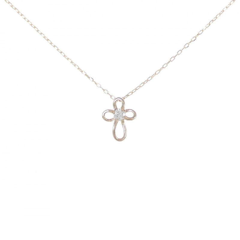 K18PG Dây chuyền kim cương 0.10CT - Hàng hiệu Chính hãng 865051