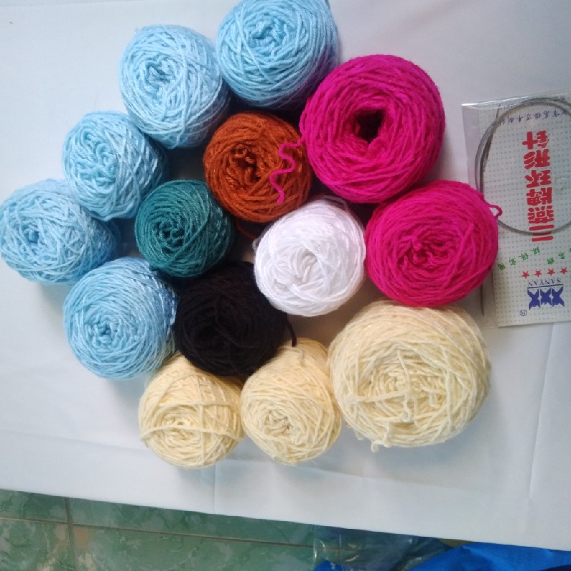 Pass 650gr len milk nhiều màu + tặng kèm 1 kim đan vòng 3.0mm 12151