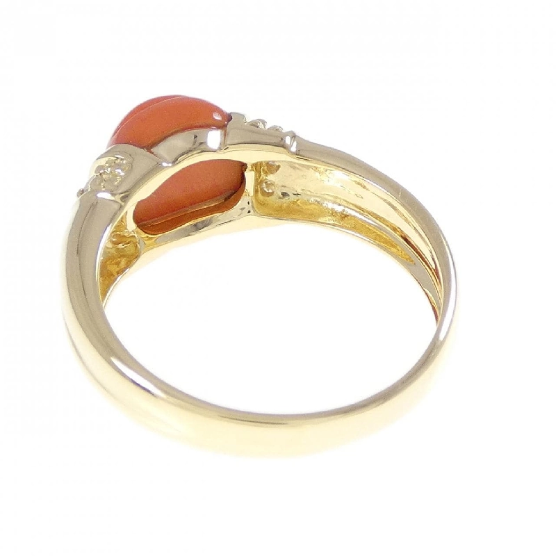 Nhẫn San hô 750YG - Hàng hiệu Authentic 855187