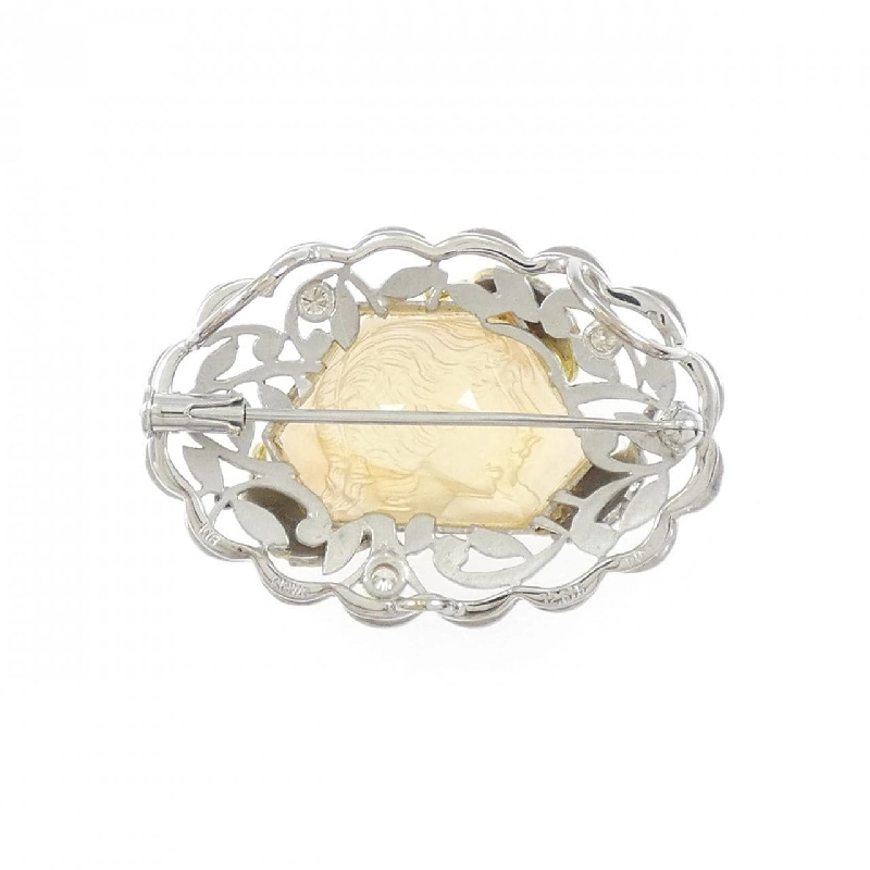 K18WG/K18YG/K14WG Citrine Brooch 12.615CT - Hàng hiệu Chính hãng 873634