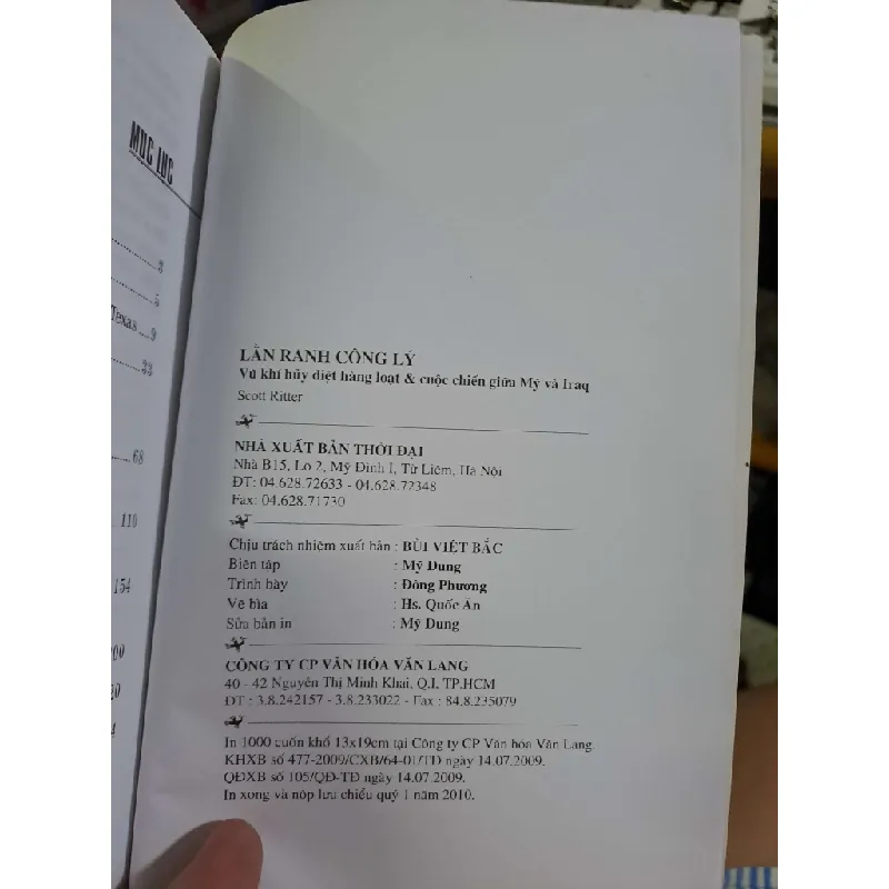 Lằn ranh công lý - Scott Ritter LỊCH SỬ - CHÍNH TRỊ - TRIẾT HỌC VAVO0910 588632