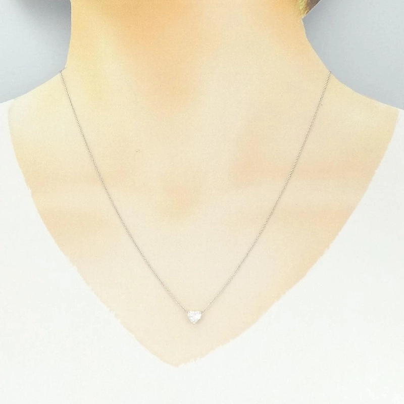 Dây chuyền kim cương PT900/PT850 0.456CT F I1 hình trái tim - Hàng hiệu Chính hãng 871819