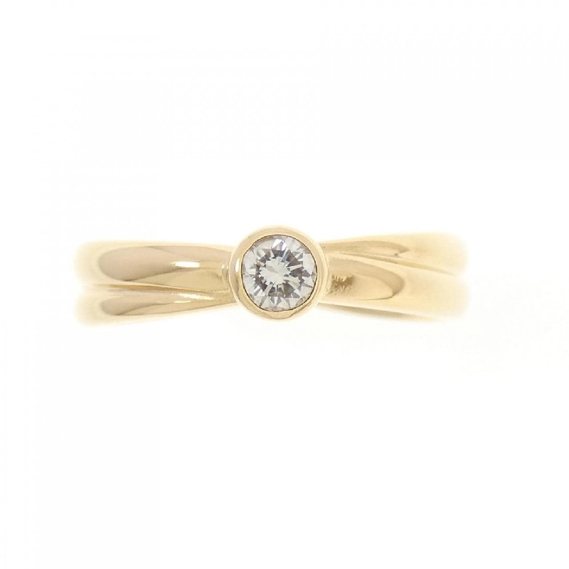 Nhẫn kim cương K18YG 0.10CT 673574