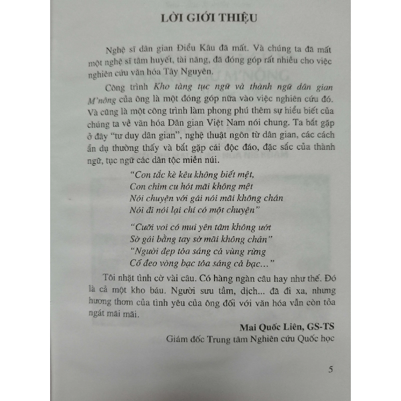 Kho tàng thành ngữ tục ngữ dân gian M'Nông L5 - 2010 - 294 trang VĂN HỌC ANTQ2012-213 737632