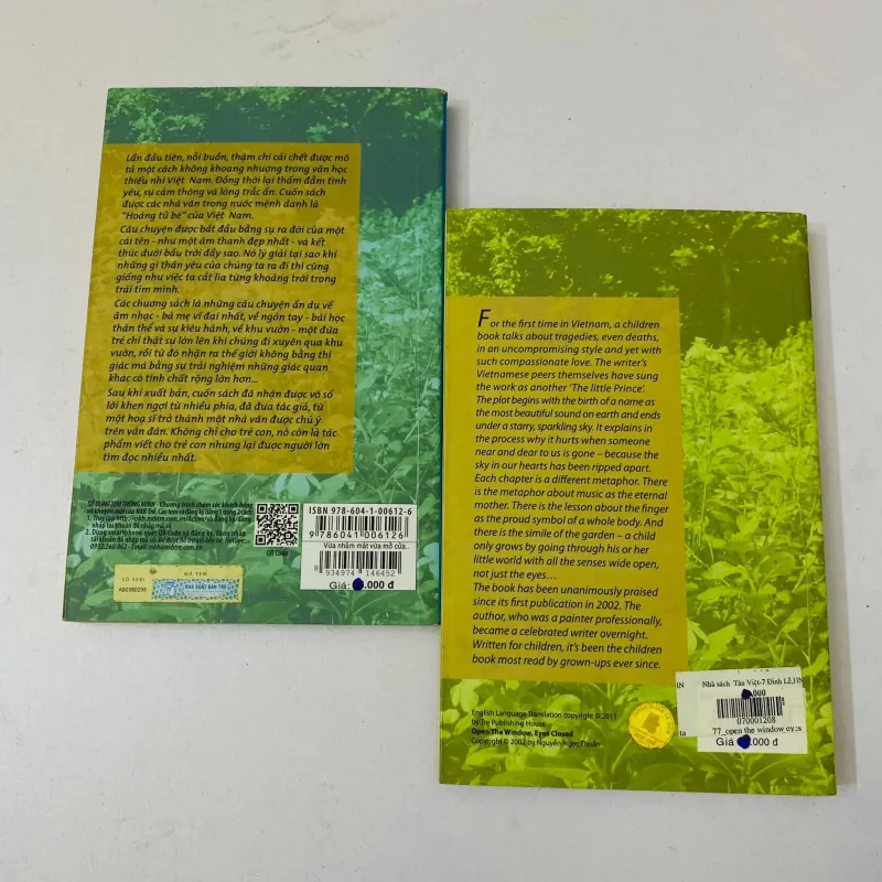 Combo 2 cuốn Anh - Việt _Vừa nhắm mắt vừa mở cửa sổ( Nguyễn Ngọc Thuần)#HATRA 1050798