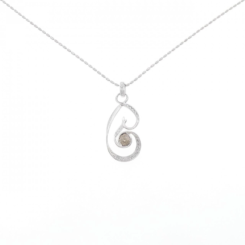 K18WG Dây chuyền kim cương 0.648CT - Hàng hiệu Chính hãng 860921