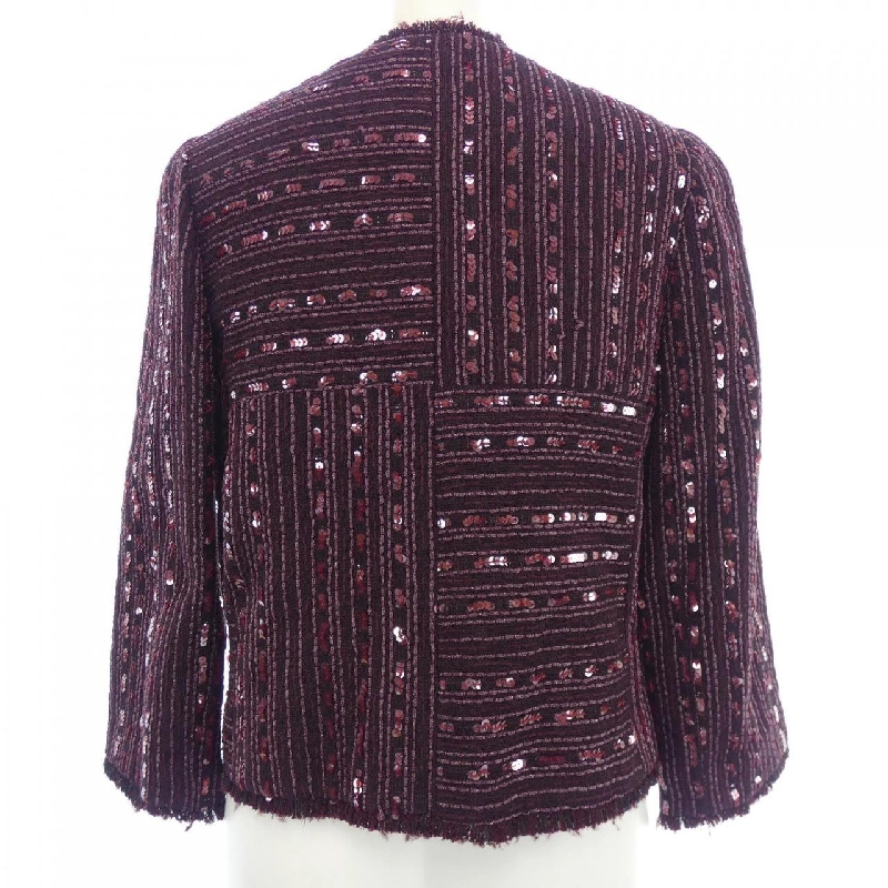 【Mã giảm giá】【Cổ điển】Áo khoác không cổ CHANEL 641700