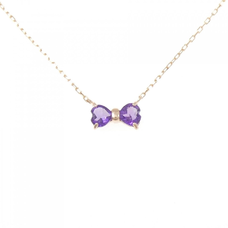 K10PG Ruy băng Amethyst Dây chuyền - Hàng hiệu Chính hãng 860551