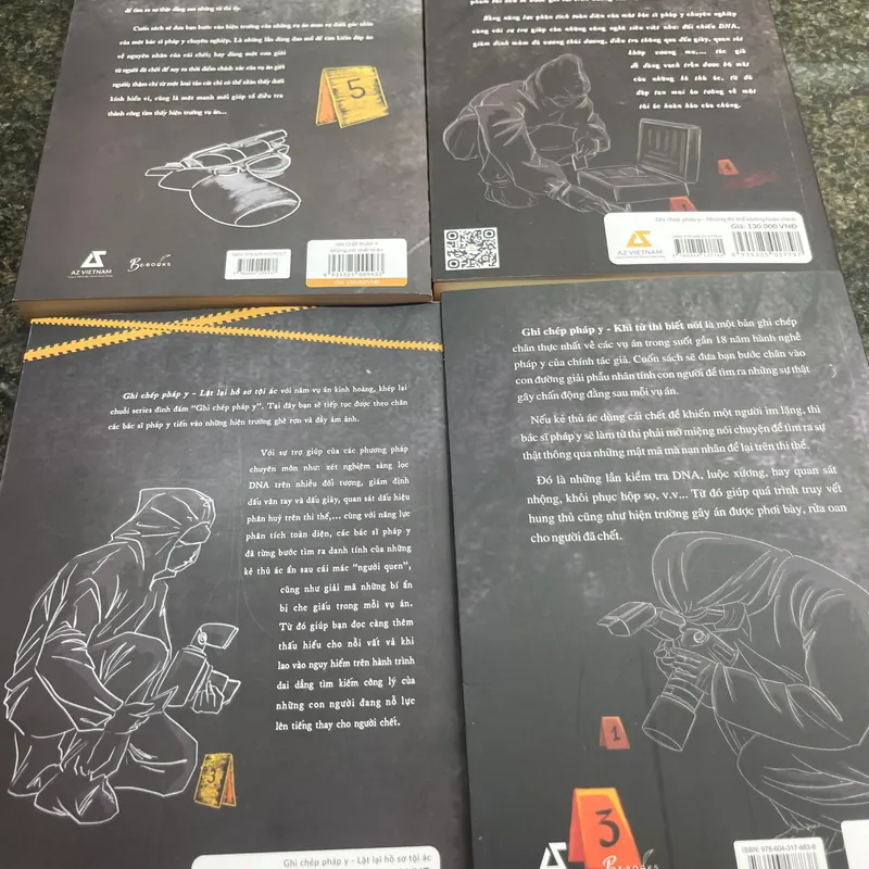 Bộ 4 cuốn Ghi chép pháp y 560747