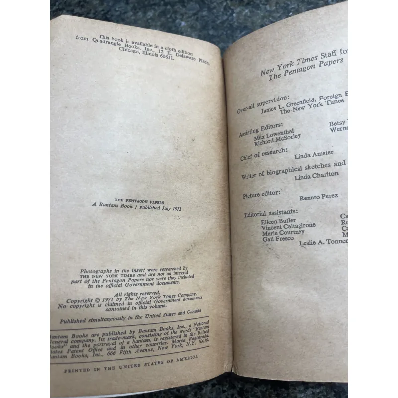 The pentagon papers The secret history of the Vietnam war 760413