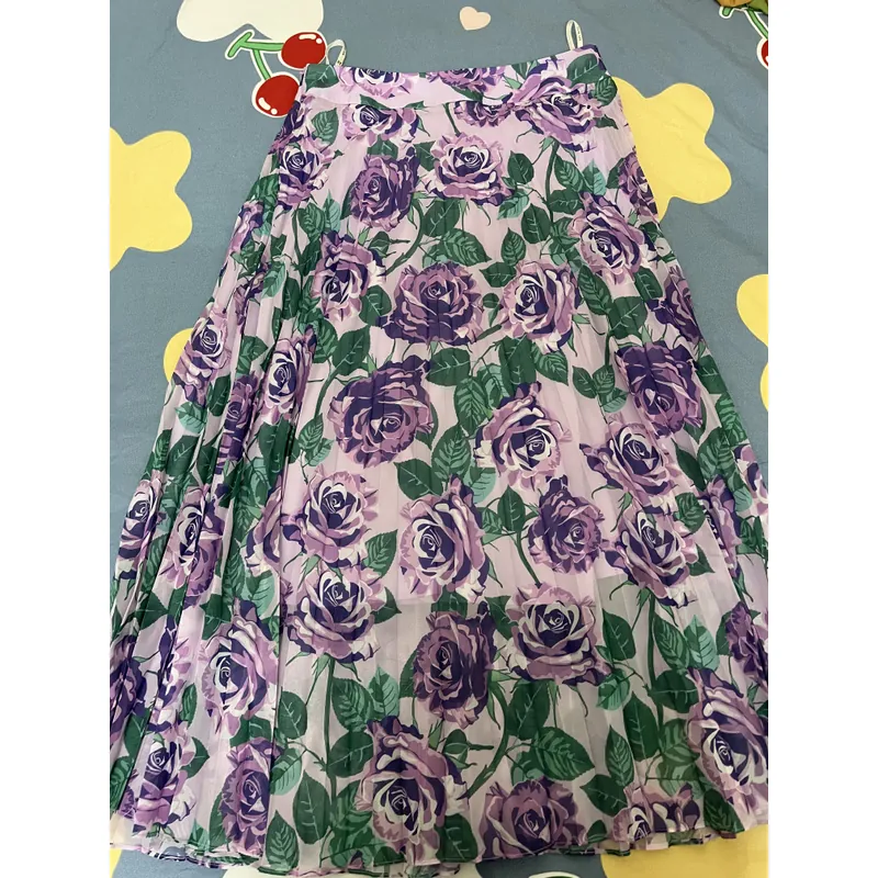 Chân váy hoa vintage chất siêu đẹp siêu xinh siêu mát hàng thiết kế pass rẻ 693502