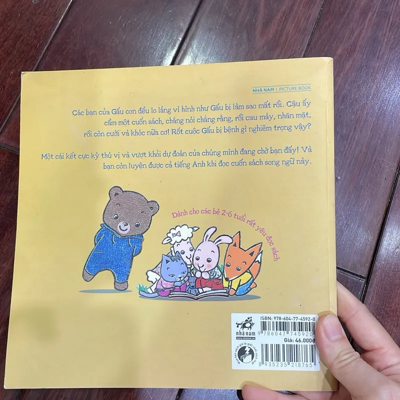 Gấu à cậu ổn chứ - song ngữ anh việt - sách trẻ em tập đọc  1062249