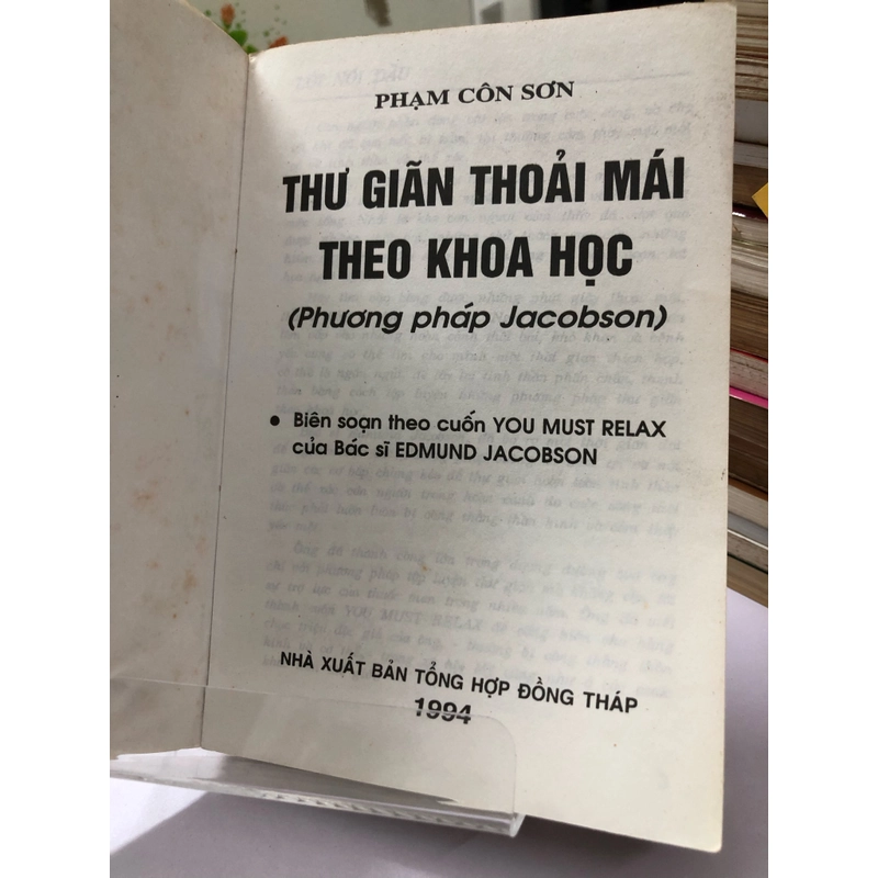 THƯ GIÃN THOẢI MÁI THEO KHOA HỌC ( PHƯƠNG PHÁP JACOBSON) 274223