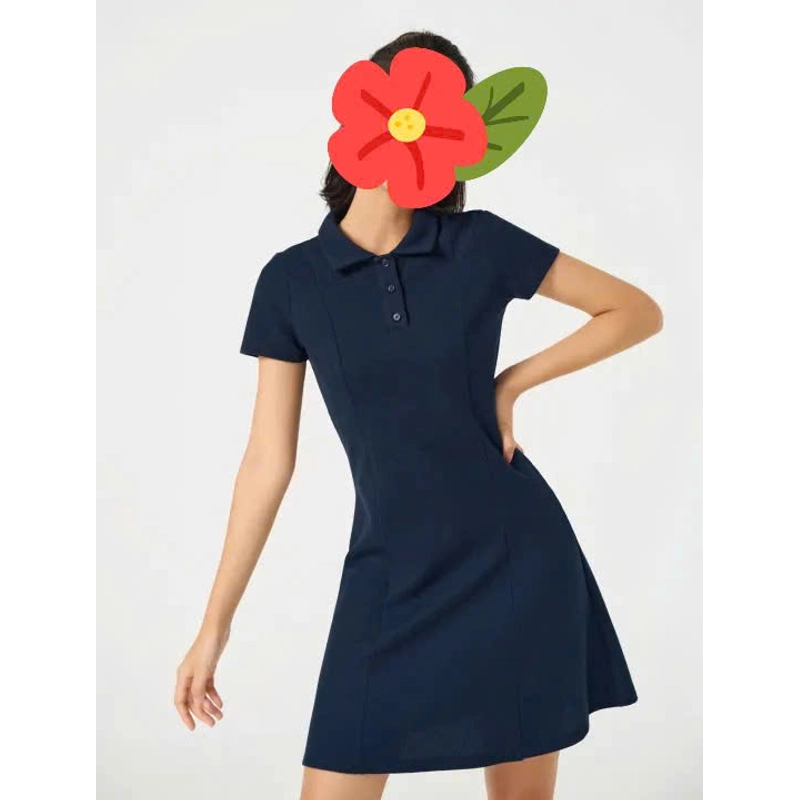 Váy ngắn liền CANIFA xanh navy 337805