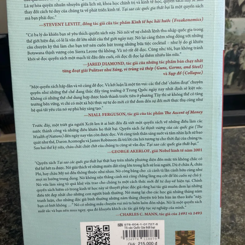 Tại sao các quốc gia thất bại Daron Acemoglu và James A. Robinson XB2015 754658