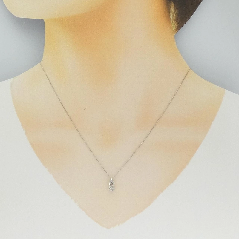 Dây chuyền kim cương 750WG/K18WG 0.10CT - Hàng hiệu Chính hãng 857700