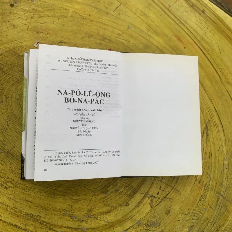 NA-PÔ-LÊ-ÔNG BÔ-NA-PÁC - Ê. TÁC-LÊ  bìa cứng  799959