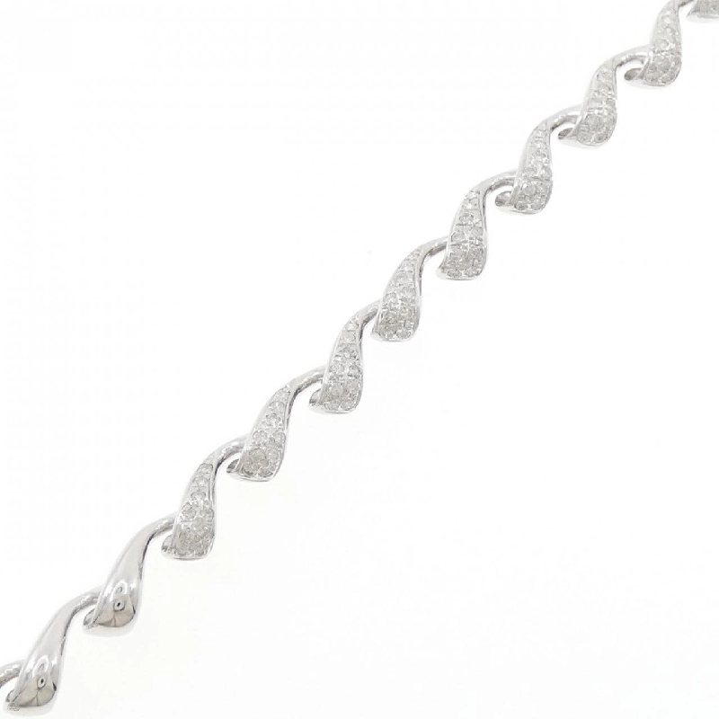 K18WG Vòng tay kim cương 1.00CT - Hàng hiệu Chính hãng 870158