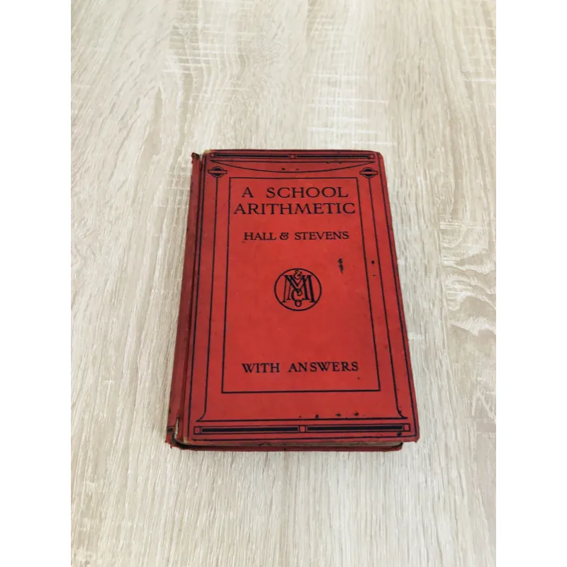 A SCHOOL ARITHMETIC – Hall & Stevens 971147