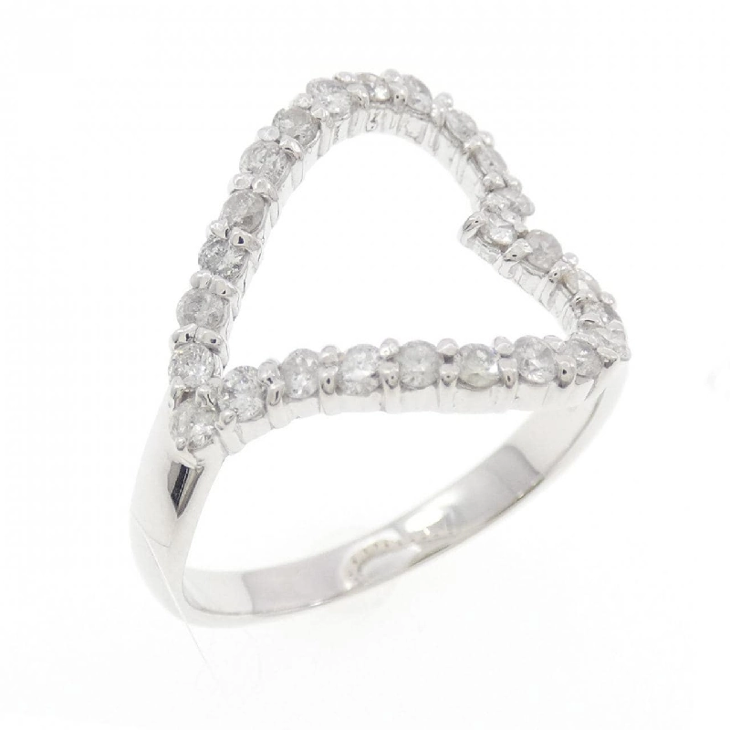 Nhẫn kim cương hình trái tim K18WG 0.50CT - Hàng hiệu chính hãng 848515