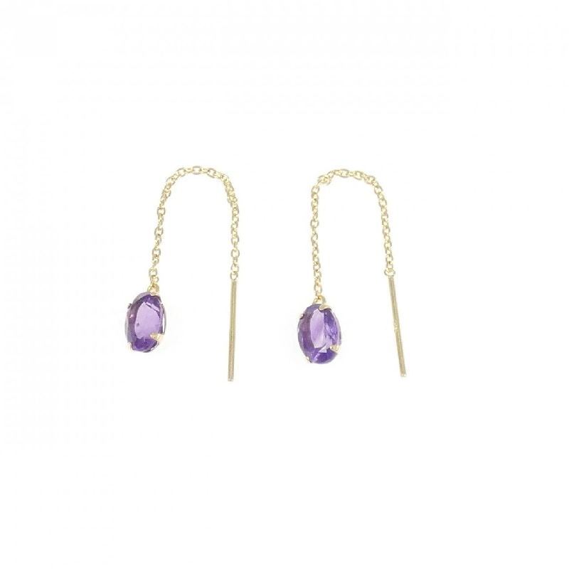 K18YG Amethyst Bông tai - Hàng hiệu Chính hãng 874782