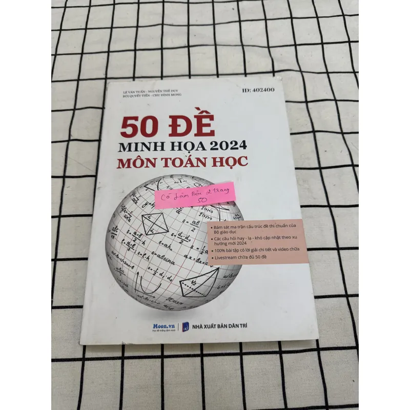 50 đề minh họa môn Toán học  597365