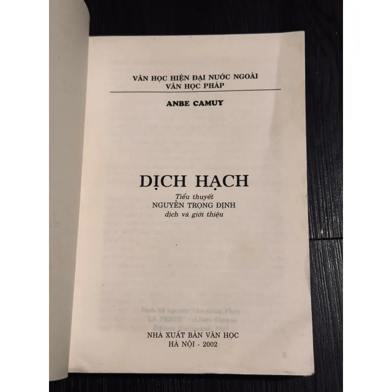 Dịch hạch (Nguyễn Trọng Định dịch) 557727