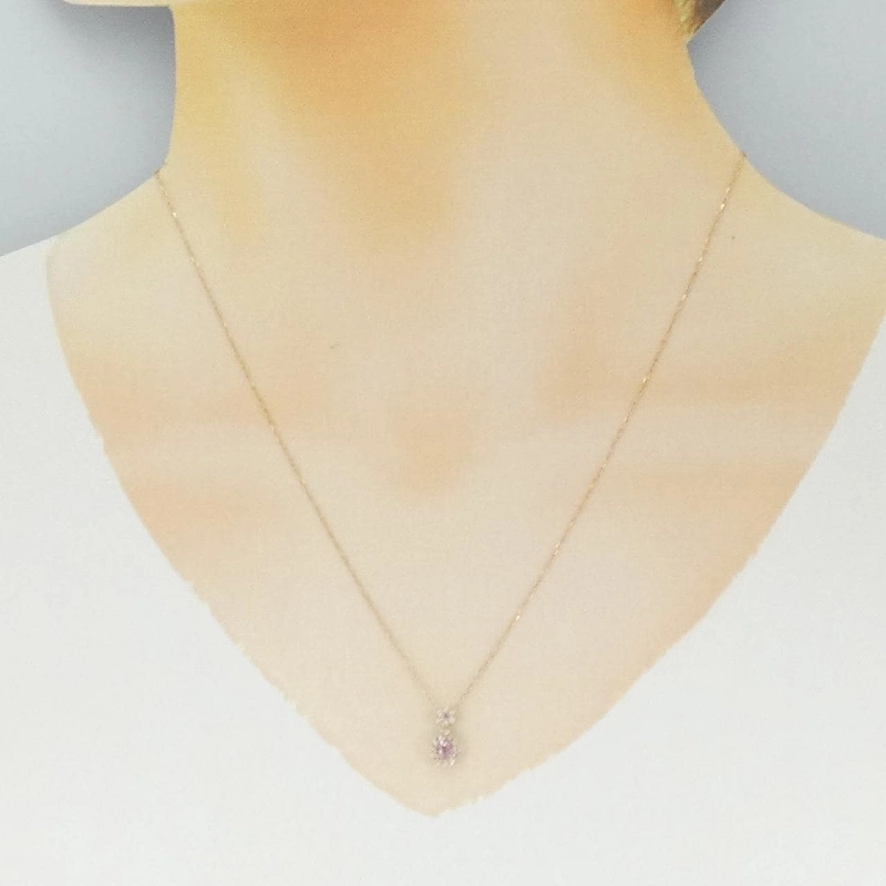 K18PG Sapphire Necklace 0.215CT - Hàng hiệu Authentic 861039